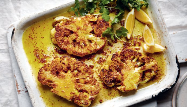 this-whole-roast-cauliflower-with-tahini-is-a-dinner-party-worthy-dish